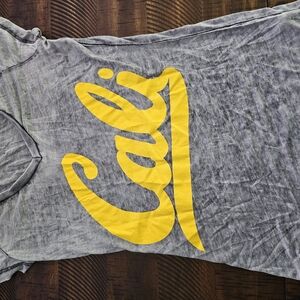 Gray T-Shirt with Yellow Graphic